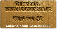 Gutschein Holzsachen